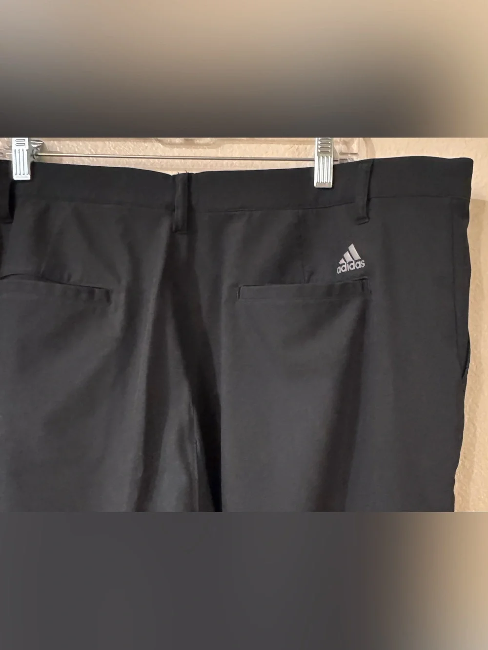 adidas Ultimate365 Core Golf Shorts Black Flat Front Waist Gripper Men 42